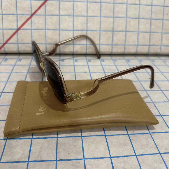 Vintage Oversized Sunglasses Frames Swan Arm Women’s Pink Acetate Purple Tint - Picture 4 of 8